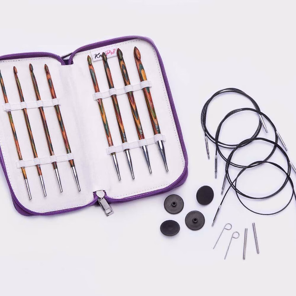 Kit crochets tunisiens interchangeables Knitpro Symfonie | L'outil idéal pour vos projets au crochet tunisien – Image 8