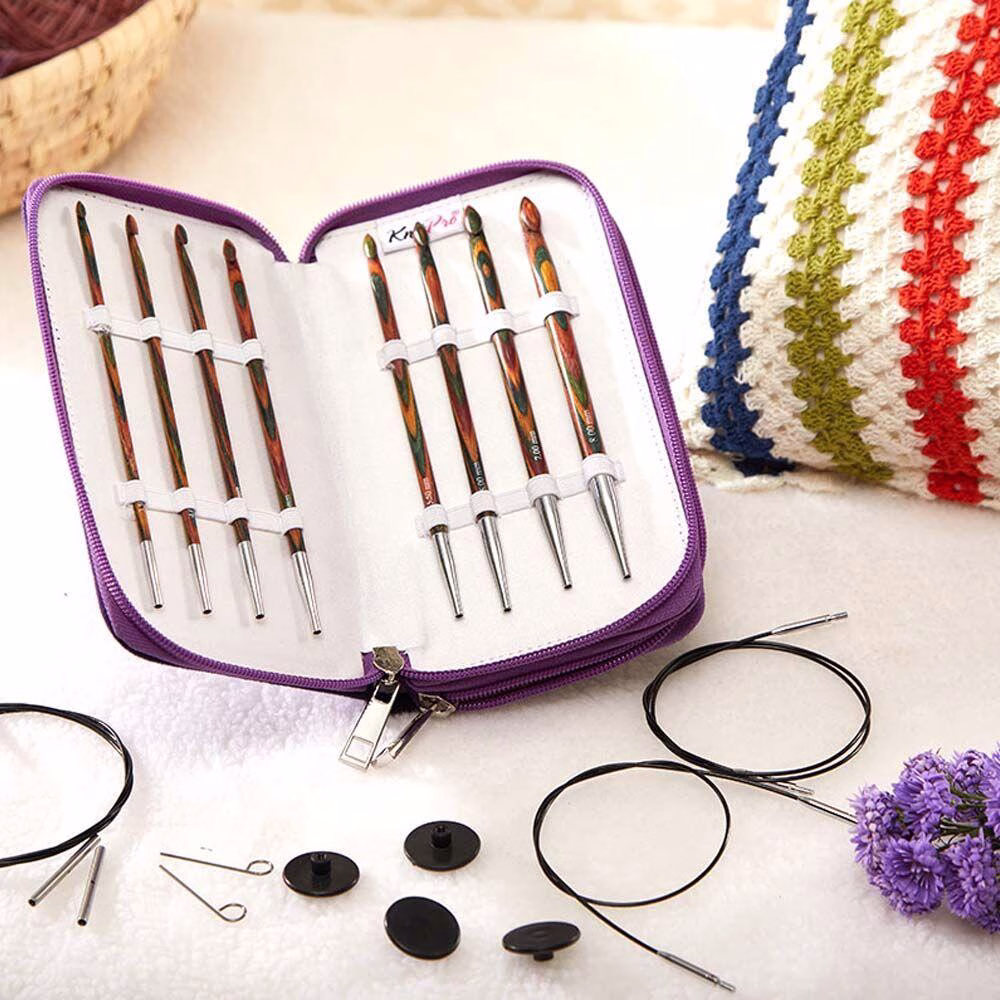 Kit crochets tunisiens interchangeables Knitpro Symfonie | L'outil idéal pour vos projets au crochet tunisien – Image 11