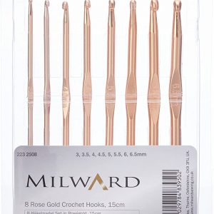 Lot de 8 crochets rose gold Milward