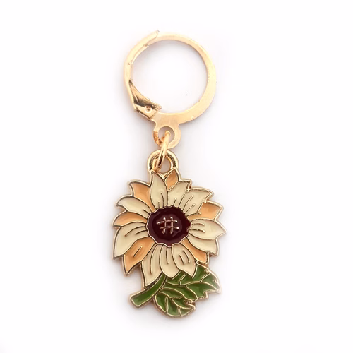 Marqueur de maille tournesol pastel