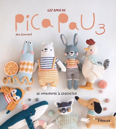 Découvre le livre Les amis de Pica Pau 3 de Yan Schenkel : 20 nouveaux modèles d’amigurumis modernes et colorés, avec explications claires et photos. Idéal pour débutants et passionnés de crochet.
