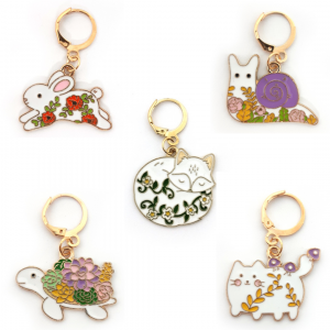 Marqueur de maille animaux fleuris