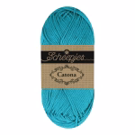 La palette bleus clairs du Scheepjes Catona regroupe 12 coloris harmonieux dans un coton mercerisé doux, brillant et certifié EN71-3. Disponible en trois grammages — 50g, 25g et 10g — pour t'adapter à tous tes projets, du grand ouvrage aux petites touches multicolores.