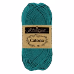 La palette bleus foncés du Scheepjes Catona regroupe 13 coloris harmonieux dans un coton mercerisé doux, brillant et certifié EN71-3. Disponible en trois grammages — 50g, 25g et 10g — pour t'adapter à tous tes projets, du grand ouvrage aux petites touches multicolores.