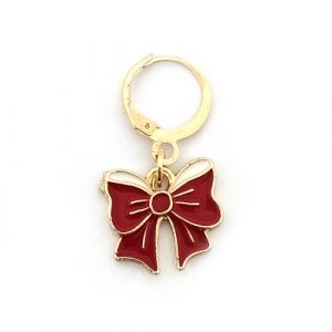 Marqueur de maille Nœud rouge de Noël