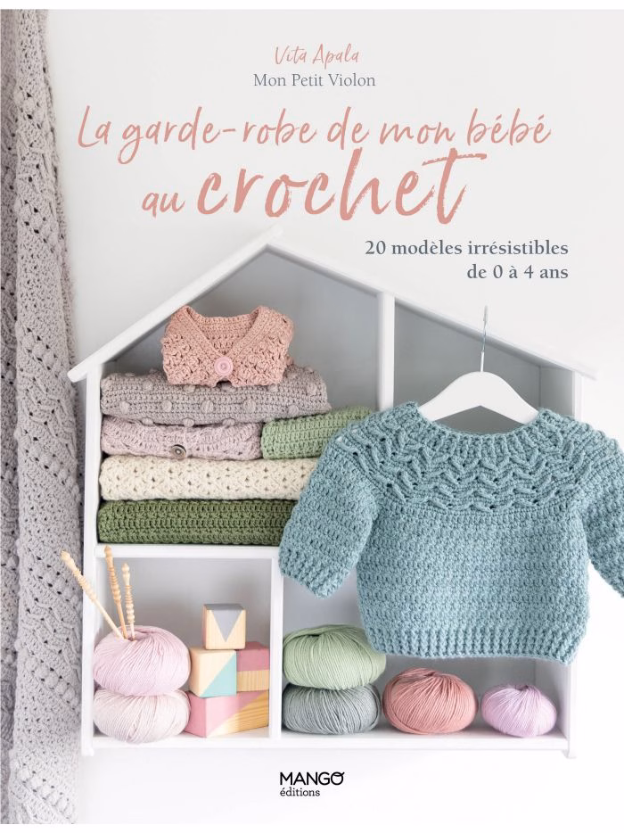 Découvrez 20 modèles irrésistibles à crocheter pour tous les bébés ! Gilets, pulls, barboteuses mais aussi robes, chaussons et bonnet...