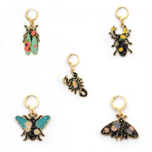 Marqueurs de maille Insectes fleuris