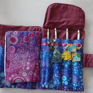 Pochette à crochets en tissu Zazouch créations