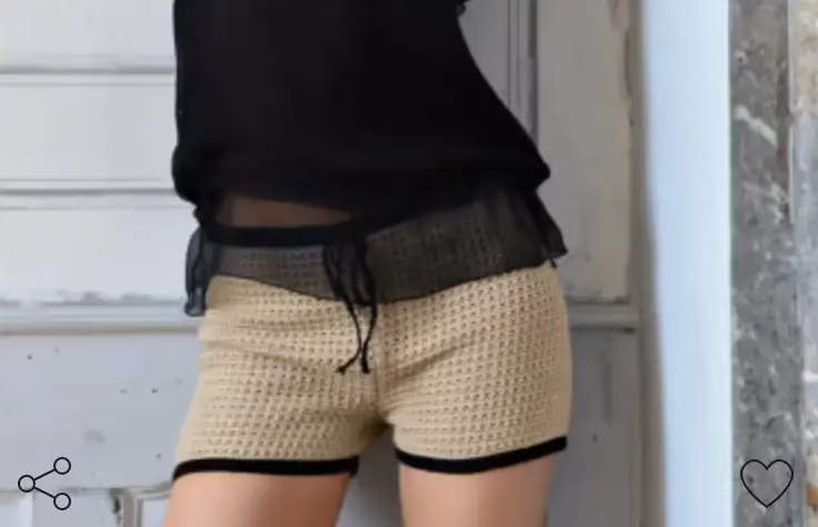 short beige et gris très tendance