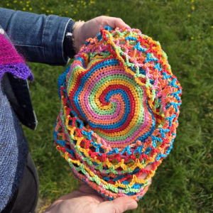 Kit sac filet pliable Flower Lollipop au crochet