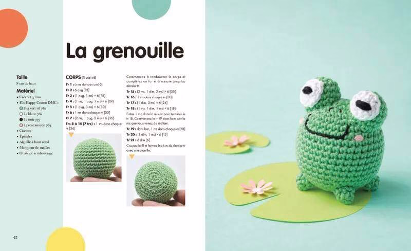 Livre Je crochète mes amigurumim's - 25 projets adorables spécial débutant