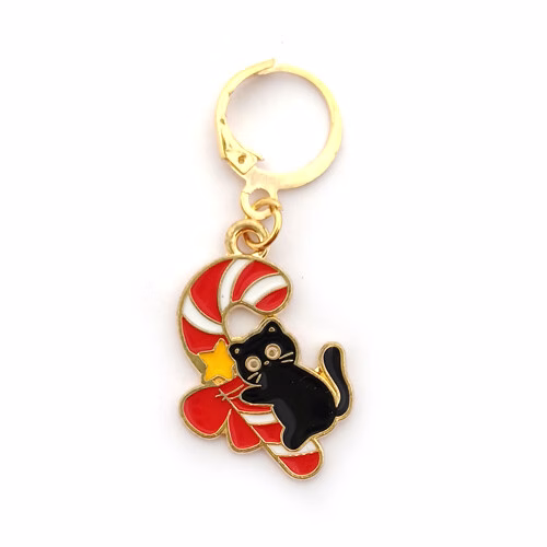 Marqueurs de Maille Chat Fête Noël – Image 4