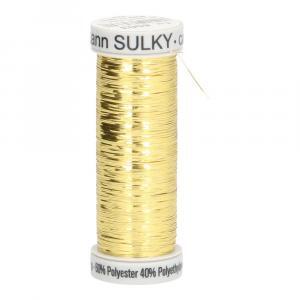 fil couleur or de Gütermann Sulky Silver