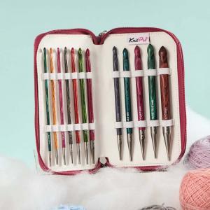 Set de crochets tunisiens interchangeables Dreamz Knitpro Grande Ouverte