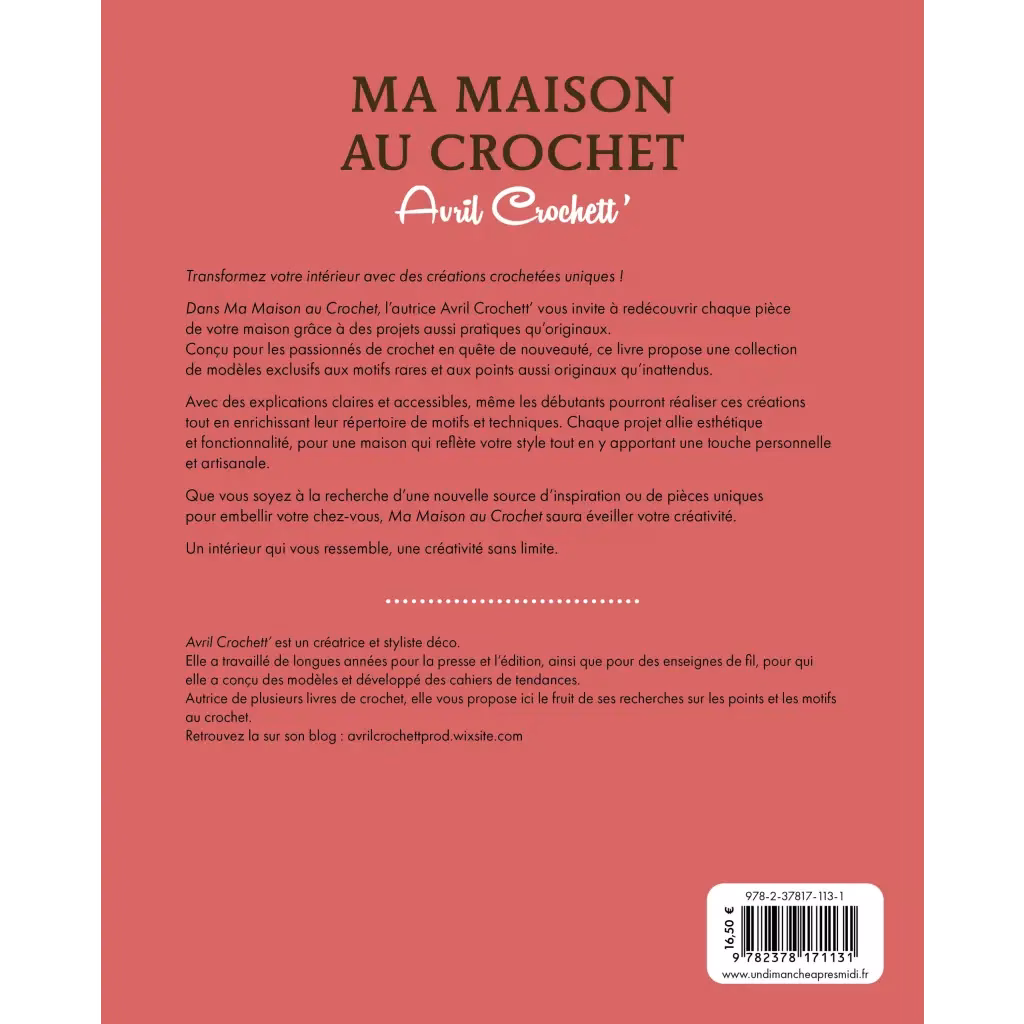 dos du livre ma maison au crochet