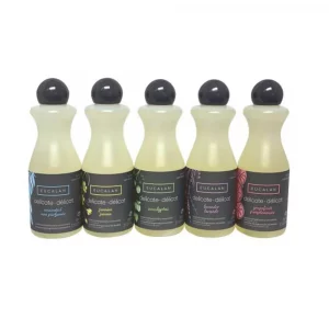 les 5 variation de lessive pour ouvrage crochet et tricot eucalan : naturel, pamplemousse, lavande, jasmin, eucalyptus