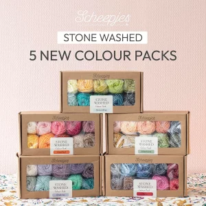 5 Packs de couleurs Scheepjes Stone Washed
