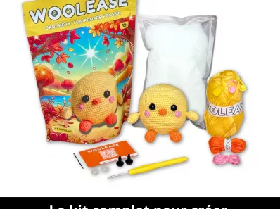 Découvre le Kit de Crochet Piou Piou le Poussin : tout ce dont tu as besoin pour crocheter ton premier amigurumi ! Parfait pour débutants et experts !