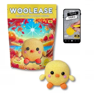 Découvre le Kit de Crochet Piou Piou le Poussin : tout ce dont tu as besoin pour crocheter ton premier amigurumi ! Parfait pour débutants et experts !