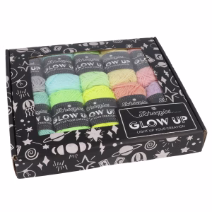 Pack de couleurs Scheepjes Glow Up : Éclaire tes créations d'une touche phosphorescente !