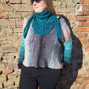Patron au crochet châle Brise Florale