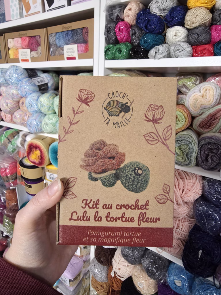 Kit crochet amigurumi | Lulu la Tortue fleurie