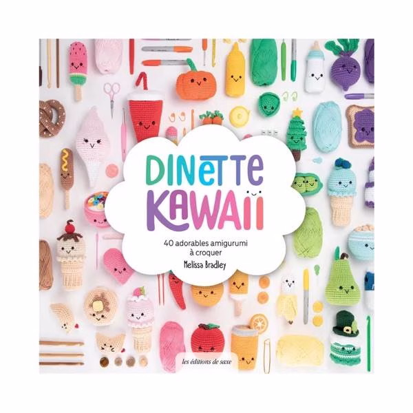 Crée 40 amigurumis kawaï adorables avec Dinette Kawaii – 40 modèles à crocheter. Explications claires et astuces pour débutants ou passionnés.