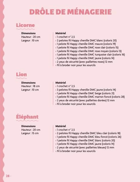 Découvre Amigurumis en fil chenille 12 créations super faciles à crocheter d’Anaëlle Tanniou. 12 modèles adorables en fil chenille, avec explications pas à pas, photos, astuces et conseils pour débuter le crochet tout en douceur.