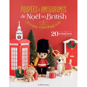Découvre Poupées & amigurumis de Noël so British, un livre collectif réunissant 11 créatrices crochet autour de 20 modèles originaux inspirés de l’esprit de Noël à Londres. Amigurumis, poupées et accessoires au crochet expliqués pas à pas pour un Noël 100 % britannique.