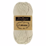 Découvrez le fil coton blanc Scheepjes Catona en 50g, 25g et 10g. Coton mercerisé certifié EN71-3, 10 coloris harmonieux pour tous tes projets crochet et tricot.