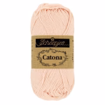 Découvrez le fil coton blanc Scheepjes Catona en 50g, 25g et 10g. Coton mercerisé certifié EN71-3, 10 coloris harmonieux pour tous tes projets crochet et tricot.