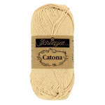 Découvrez le fil coton blanc Scheepjes Catona en 50g, 25g et 10g. Coton mercerisé certifié EN71-3, 10 coloris harmonieux pour tous tes projets crochet et tricot.