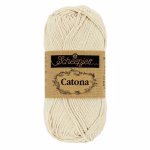Découvrez le fil coton blanc Scheepjes Catona en 50g, 25g et 10g. Coton mercerisé certifié EN71-3, 10 coloris harmonieux pour tous tes projets crochet et tricot.