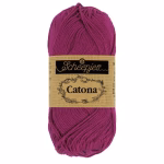 La palette violets du Scheepjes Catona regroupe 12 coloris harmonieux dans un coton mercerisé doux, brillant et certifié EN71-3. Disponible en trois grammages — 50g, 25g et 10g — pour t'adapter à tous tes projets, du grand ouvrage aux petites touches multicolores.