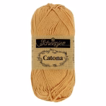Découvrez le fil coton jaune doré Scheepjes Catona en 50g, 25g et 10g. Coton mercerisé certifié EN71-3, coloris harmonieux pour tous tes projets crochet.