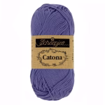 La palette violets du Scheepjes Catona regroupe 12 coloris harmonieux dans un coton mercerisé doux, brillant et certifié EN71-3. Disponible en trois grammages — 50g, 25g et 10g — pour t'adapter à tous tes projets, du grand ouvrage aux petites touches multicolores.