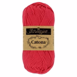 La palette roses profonds - rouges du Scheepjes Catona regroupe 15 coloris harmonieux dans un coton mercerisé doux, brillant et certifié EN71-3. Disponible en trois grammages — 50g, 25g et 10g — pour t'adapter à tous tes projets, du grand ouvrage aux petites touches multicolores.