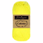 Découvrez le fil coton jaune doré Scheepjes Catona en 50g, 25g et 10g. Coton mercerisé certifié EN71-3, coloris harmonieux pour tous tes projets crochet.
