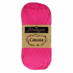 La palette roses profonds - rouges du Scheepjes Catona regroupe 15 coloris harmonieux dans un coton mercerisé doux, brillant et certifié EN71-3. Disponible en trois grammages — 50g, 25g et 10g — pour t'adapter à tous tes projets, du grand ouvrage aux petites touches multicolores.
