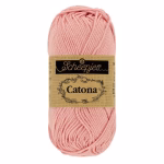La palette roses clairs du Scheepjes Catona regroupe 11 coloris harmonieux dans un coton mercerisé doux, brillant et certifié EN71-3. Disponible en trois grammages — 50g, 25g et 10g — pour t'adapter à tous tes projets, du grand ouvrage aux petites touches multicolores.