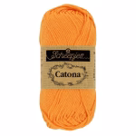 La palette oranges - corail du Scheepjes Catona regroupe 13 coloris harmonieux dans un coton mercerisé doux, brillant et certifié EN71-3. Disponible en trois grammages — 50g, 25g et 10g — pour t'adapter à tous tes projets, du grand ouvrage aux petites touches multicolores.