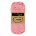 La palette roses clairs du Scheepjes Catona regroupe 11 coloris harmonieux dans un coton mercerisé doux, brillant et certifié EN71-3. Disponible en trois grammages — 50g, 25g et 10g — pour t'adapter à tous tes projets, du grand ouvrage aux petites touches multicolores.