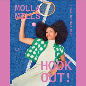 Découvre Hook Out! de Molla Mills : 22 modèles de vêtements au crochet modernes et colorés, des pulls aux pantalons. Livre en anglais. Commande-le !