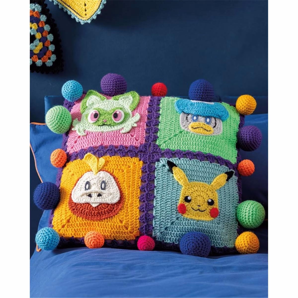 Crochète 36 modèles Pokémon en granny squares avec le livre d'Ira Rott : Pikachu, Salamèche, Carapuce, Poké Ball… Diagrammes et pas à pas. Commande ton livre crochet !