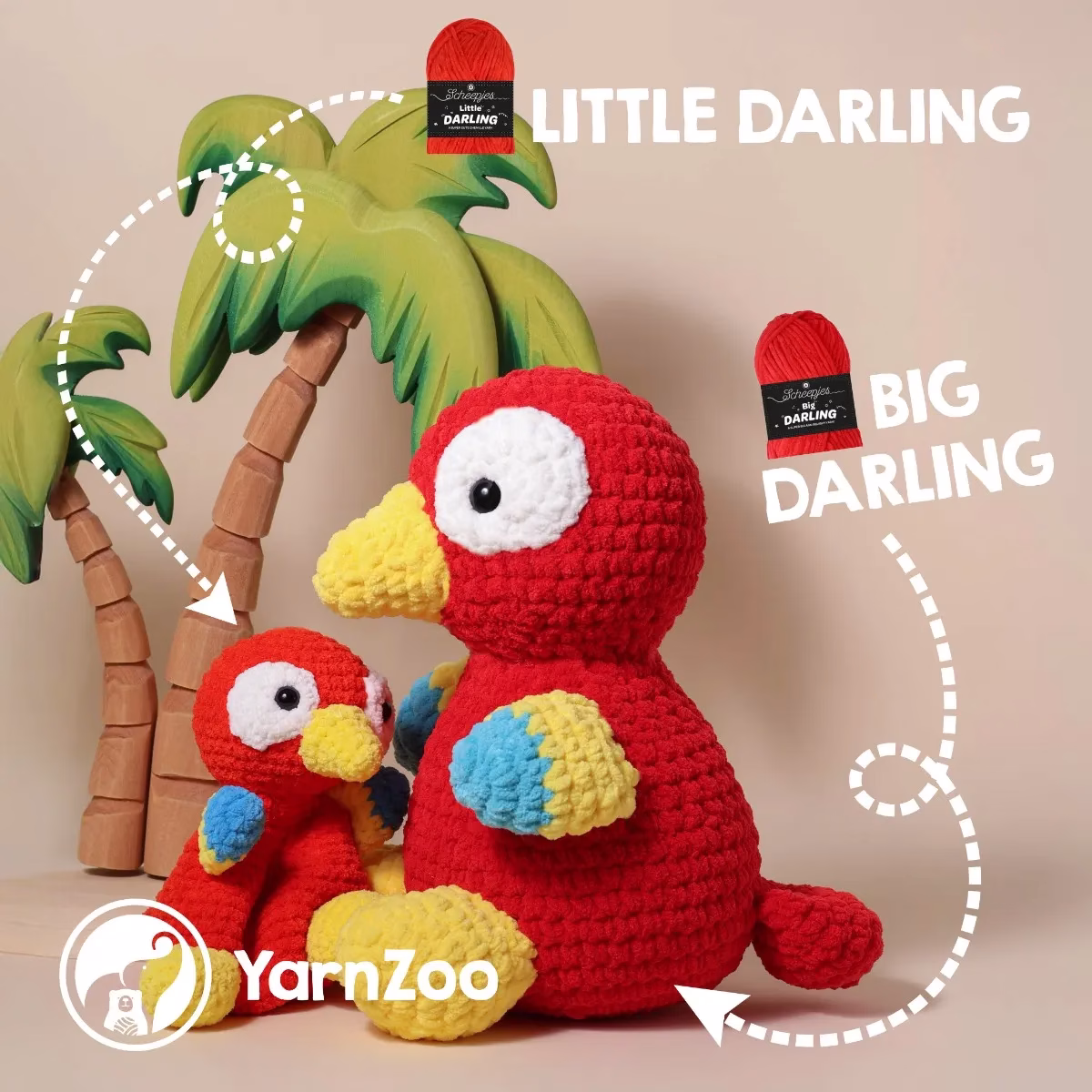 Le fil chenille Scheepjes Big Darling est ultra doux et super épais : 150 g, 90 m, 32 coloris. Parfait pour amigurumis XXL, coussins et déco cosy. Craque !